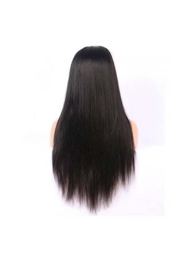 ORiTi Front Real Silk Hair Wig Black - Image 3