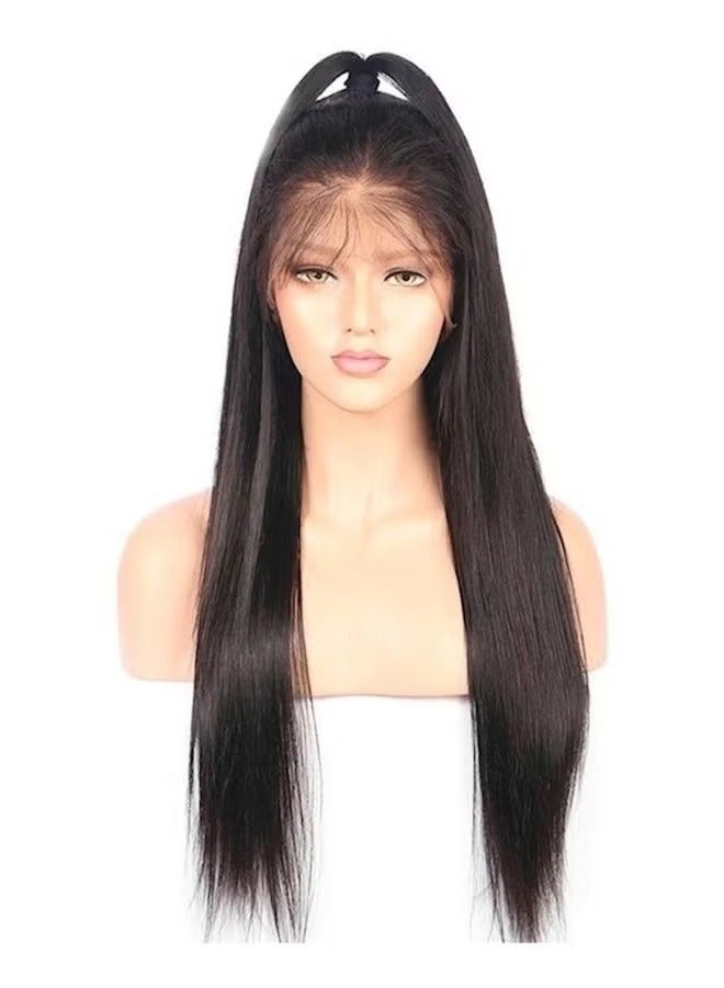 ORiTi Front Real Silk Hair Wig Black - Image 1