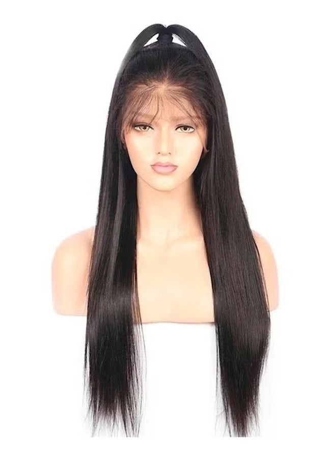 ORiTi Front Real Silk Hair Wig Black - Image 5
