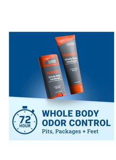 Mando Mando Whole Body Deodorant - Invisible Cream Tube and Solid Stick - 72 Hour Odor Control - Aluminum Free, Baking Soda Free, Skin Safe - 3.0 Ounce Tube and 2.6 Ounce Solid Stick Bundle - Mt Fuji  - Image 2