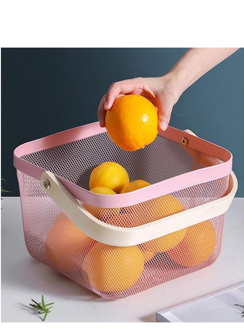 Pink Portable Storage Basket - pzsku/ZECF9652E4C4484C4130FZ/45/_/1707729906/0a730a0a-4324-456c-bd38-df2b3a06074f