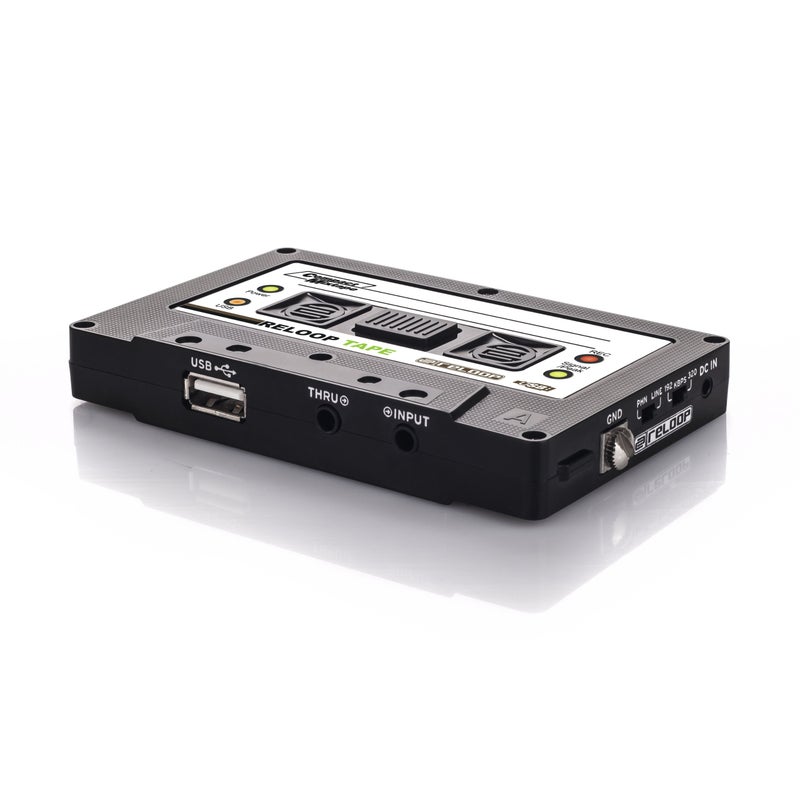 Reloop مسجل شريط ريلوب - مسجل شريط USB بتصميم كاسيت قديم، أسود - Image 2