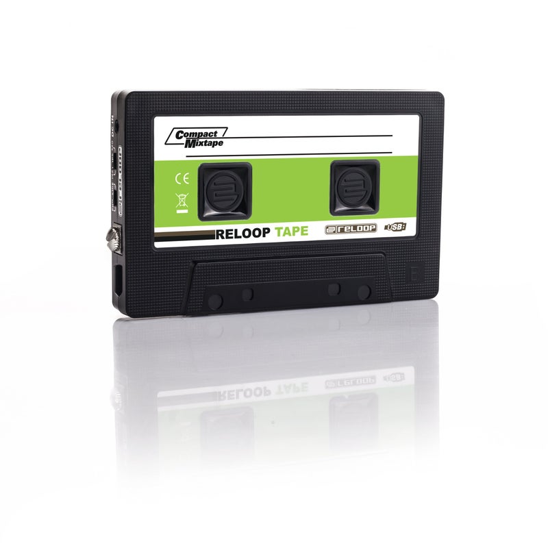 Reloop مسجل شريط ريلوب - مسجل شريط USB بتصميم كاسيت قديم، أسود - Image 5