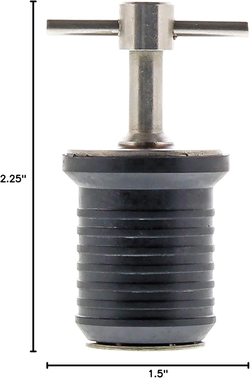 SeaSense Stainless Steel Drain Twist Plug (1- Inch) - Image 4