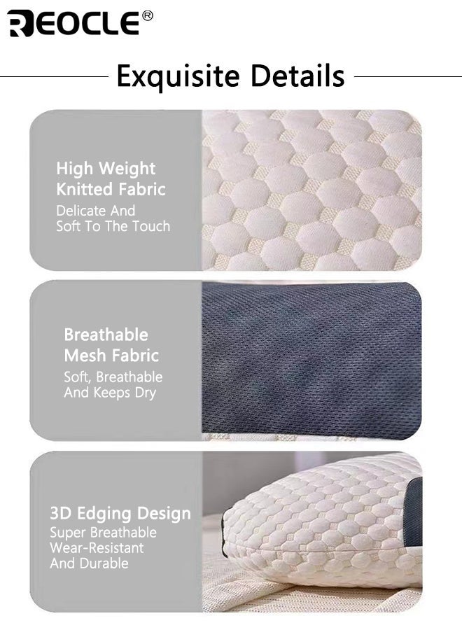 ريوكل وسادة رقبة بتصميم مريح وأرثوبيدي لتوفير الدعم وتخفيف آلام الرقبة، مساعد على النوم براحة، إضافة حديثة لغرف النوم - Image 5