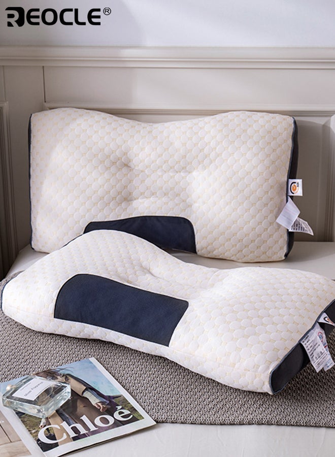 ريوكل وسادة رقبة بتصميم مريح وأرثوبيدي لتوفير الدعم وتخفيف آلام الرقبة، مساعد على النوم براحة، إضافة حديثة لغرف النوم - Image 3