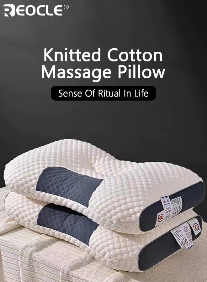ريوكل وسادة رقبة بتصميم مريح وأرثوبيدي لتوفير الدعم وتخفيف آلام الرقبة، مساعد على النوم براحة، إضافة حديثة لغرف النوم - Image 1