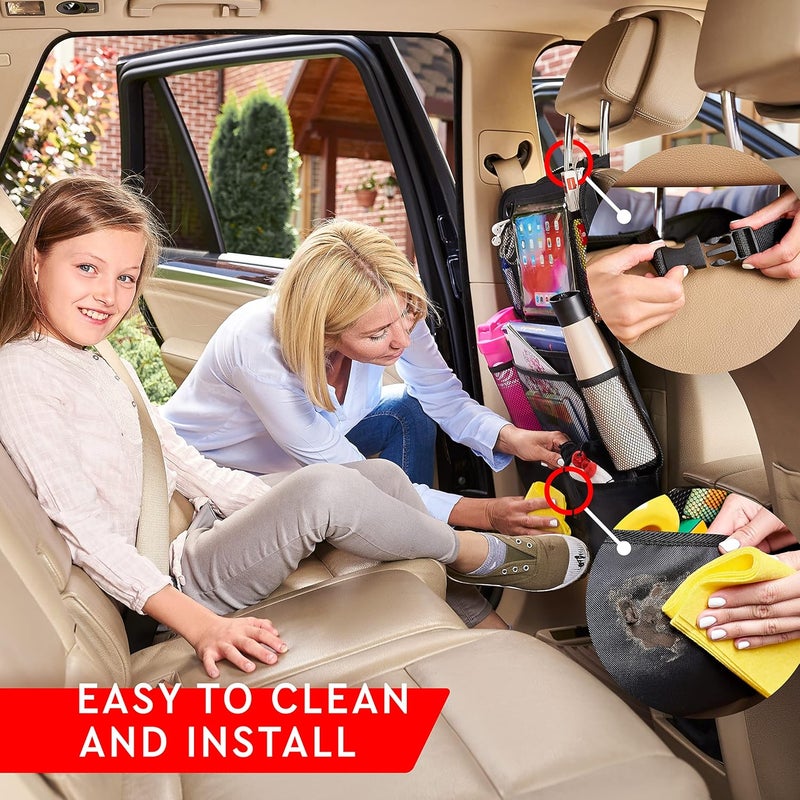 Helteko Backseat Car Organizer with Tablet Holder - Image 5