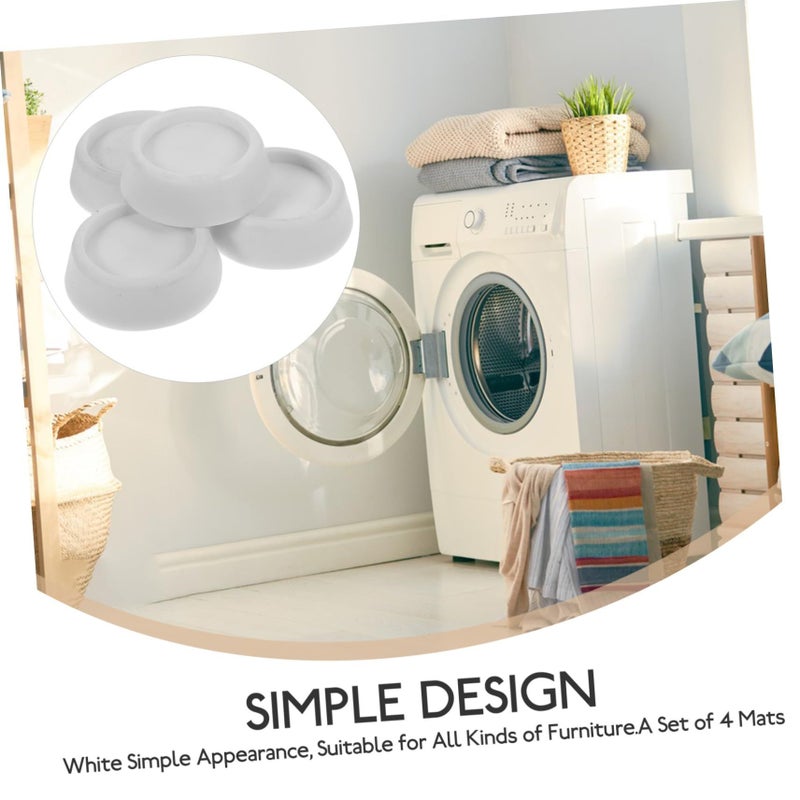 Anti Vibration Washer Pads Non Slip Furniture Feet Protectors 6.6x6.6x2.1cm Set - Image 4