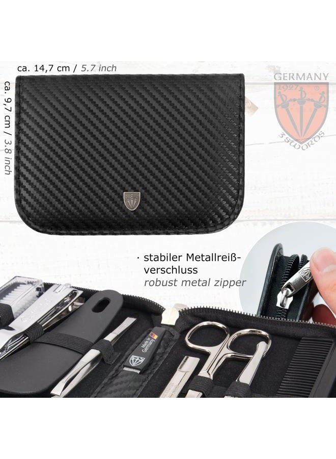 3 Swords Germany brand quality 10 piece manicure pedicure grooming kit set fashion leather case in gift box, travel setMade by 3 Swords - Image 5