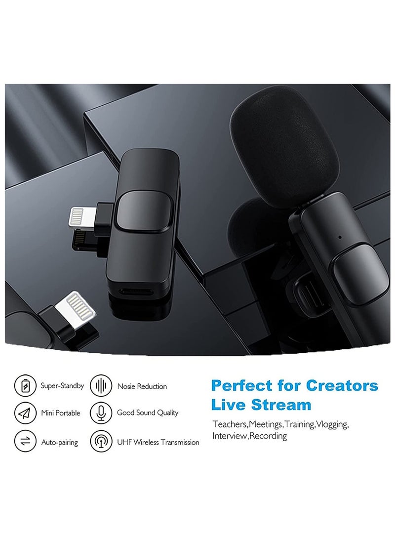 ELTRAZONE 2 in 1 iphone or type-c Wireless Lavalier Microphone For IPhone, Plug Play, Portable Audio Video Recording Mic for Youtube, Live Stream, Vlog, Interview, Laptops PC - Image 2