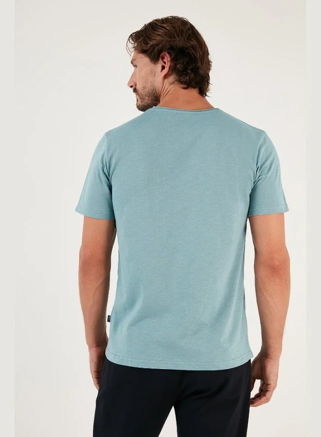 Buratti  Buratti Crew Neck 100% Cotton Regular Fit Basic T-Shirt Men's T-Shirt 59020001 for Men | Best Price UAE