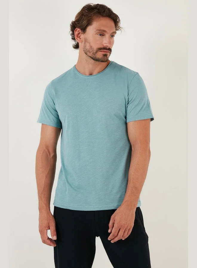 Buratti  Buratti Crew Neck 100% Cotton Regular Fit Basic T-Shirt Men's T-Shirt 59020001 for Men | Best Price UAE