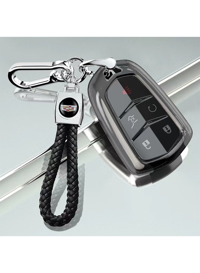 كاديلاك استبدال غطاء مفتاح فوب، مفتاح فوب لكاديلاك XT5 ATS CTS مفتاح بعيد SRX XTS إسكاليد مفتاح فوب، دخول بدون مفتاح عن بعد 5 أزرار حالة مفتاح