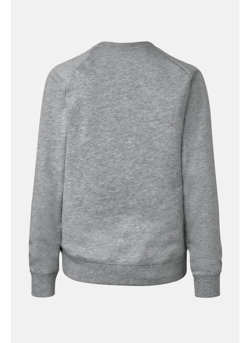 Tchibo Women Sportswear Fit Long Sleeves Yoga Sweatshirt, Light Grey  - Image 3