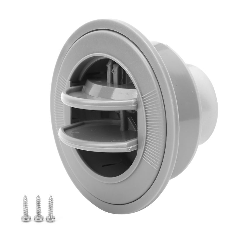 Air Conditioning Outlet 100/76/47mm Gray Round ABS Universal for RV Boat Bus Car - Image 5