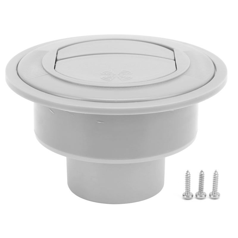 Air Conditioning Outlet 100/76/47mm Gray Round ABS Universal for RV Boat Bus Car - Image 3