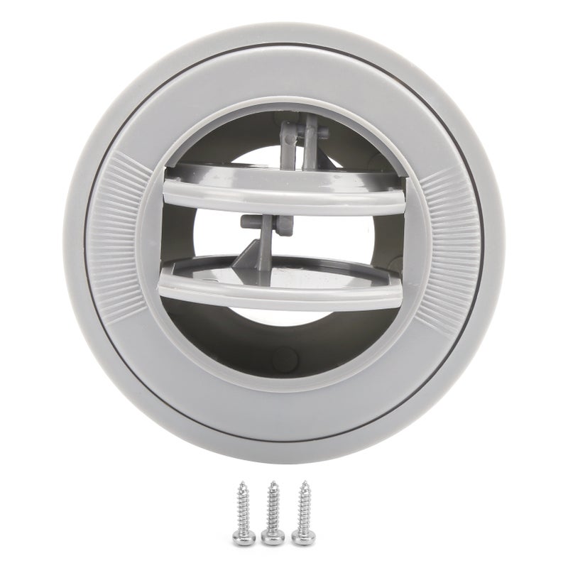 Air Conditioning Outlet 100/76/47mm Gray Round ABS Universal for RV Boat Bus Car - Image 2