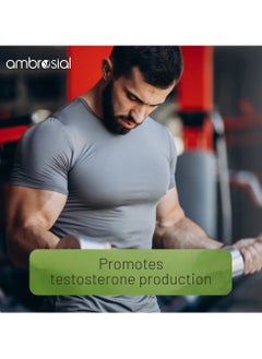 ambrosial Testoboost Herbal Testosterone Booster Promotes Power And Strength 60 Capsules  - Image 3