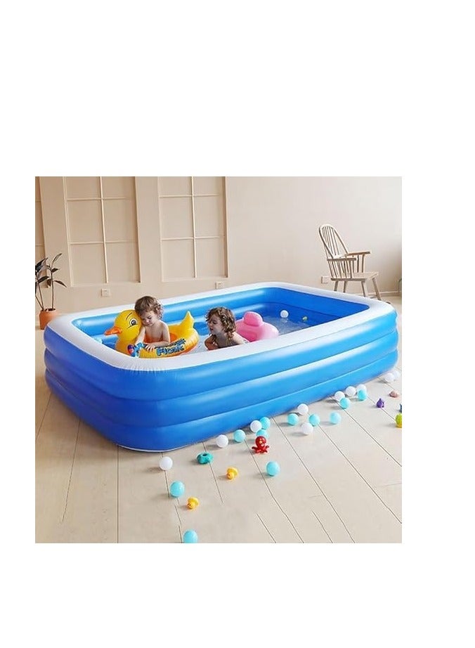 Midwest حمام سباحة قابل للنفخ - حمام أطفال 71" × 55" × 23"، تصميم متين وسميك للأطفال، الصغار والبالغين، مثالي لحديقتنا، الفناء الخلفي (180 * 140 * 60 سم) - Image 2
