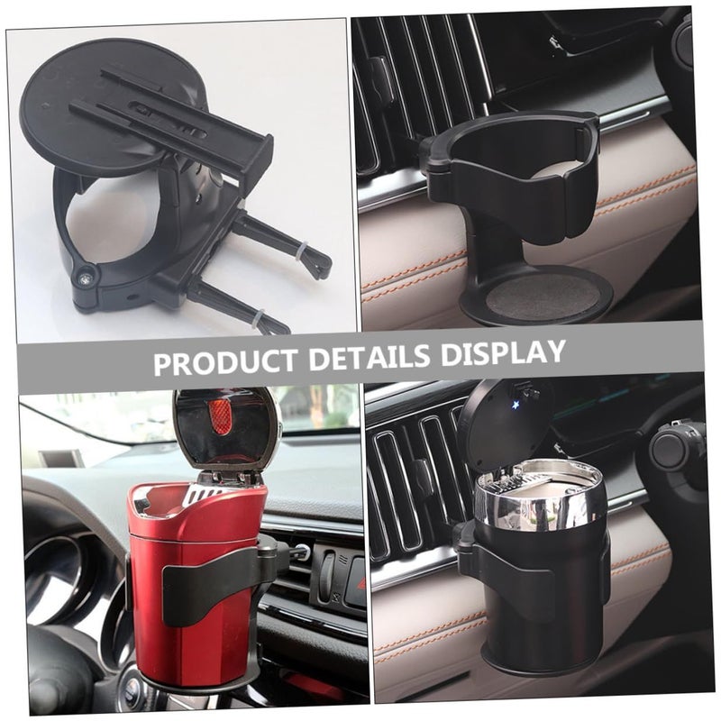 Universal Car Cup Holder Air Vent Mount Stable Bracket Water Bottle Stand Black - Image 4
