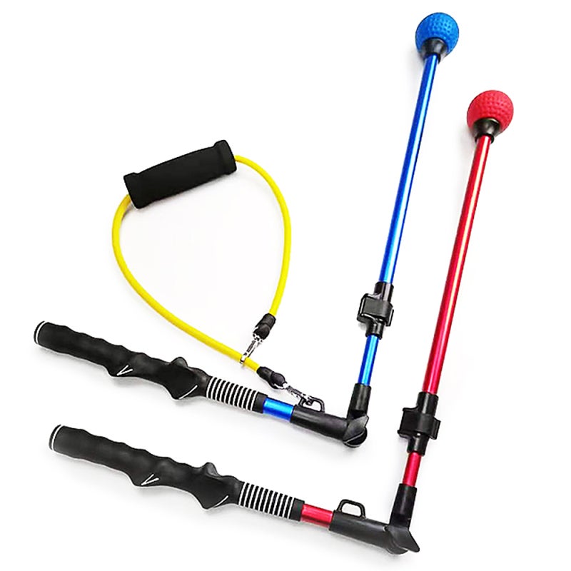 Caiton Golf Training Aid Adjustable 33.1in To 39.8in Length Durable Aluminum Alloy Shaft With Rubber Ball - Proper Hand Grip Alignment Golf Swing Trainer For Indoor Outdoor Practice - Image 5