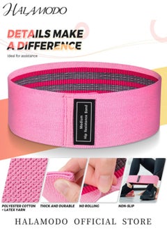 HALAMODO 3PCS Resistance Bands Exercise Workout Bands for Women and Men Stretch Bands for Booty Legs for Yoga Starter, Pilates Flexbands  - Image 2