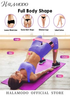 HALAMODO 3PCS Resistance Bands Exercise Workout Bands for Women and Men Stretch Bands for Booty Legs for Yoga Starter, Pilates Flexbands  - Image 4