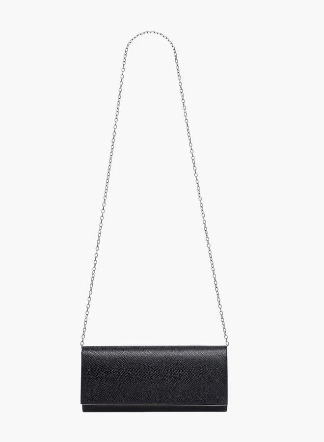 فلورا بيلا من شو إكسبرس Textured Clutch with Detachable Chain Strap