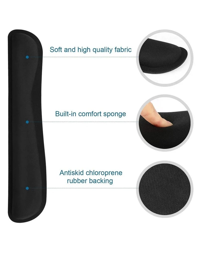 Wrist Rest Pad, Widen Memory Foam Nonslip Mouse Pad Wrist Support, Comfortable Lightweight Keyboard Wrist Rest, Wrist Rest For Mouse And Keyboard, (Set, For Mouse And Keyboard)  - Image 3
