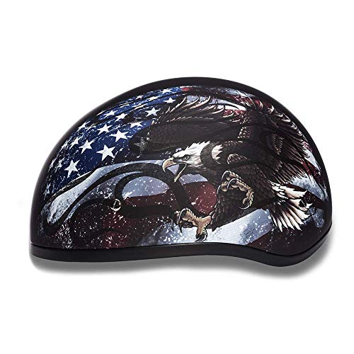 Daytona HELMETS Motorcycle Half Helmet Skull Cap- USA 100% DOT Approved - Image 2