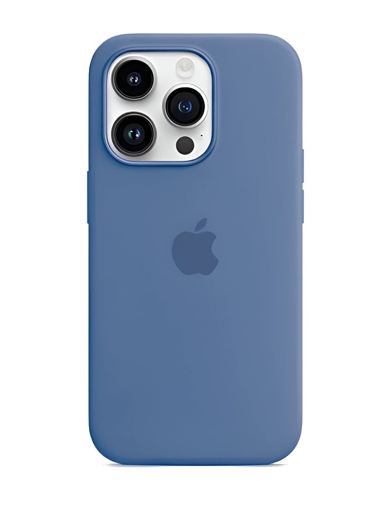 ميدا جراب سيليكون لموبايل ايفون 14 برو - 6.1 انش حماية كامل الجسم بملمس ناعم حريري غطاء مضاد للصدمات - Image 4