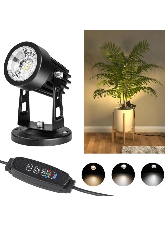 نجم ستايل مصباح LED بقوة 5 وات مع مفتاح تشغيل/إيقاف، مصابيح إضاءة نباتية للداخل والخارج، مصباح حديقة قابل للتعتيم بقوة 5 وات يعمل عبر USB، 3 أوضاع إضاءة ملونة ووظيفة مؤقت تشغيل/إيقاف تلقائي (3 ساعات، 6 ساعات، 9 ساعات) - Image 1
