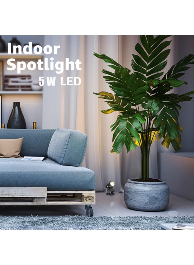 نجم ستايل مصباح LED بقوة 5 وات مع مفتاح تشغيل/إيقاف، مصابيح إضاءة نباتية للداخل والخارج، مصباح حديقة قابل للتعتيم بقوة 5 وات يعمل عبر USB، 3 أوضاع إضاءة ملونة ووظيفة مؤقت تشغيل/إيقاف تلقائي (3 ساعات، 6 ساعات، 9 ساعات) - Image 3