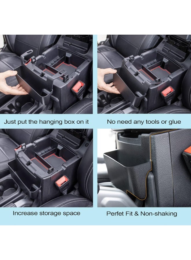 Center Console Hanging Box Compatible with JEEP Wrangler JL/JLU 2018-2023 2024 2025 and JEEP Gladiator JT Truck 2020-2024 2025 Organizer Tray Armrest Storage Accessories (Not for JK/JKU) - Image 2