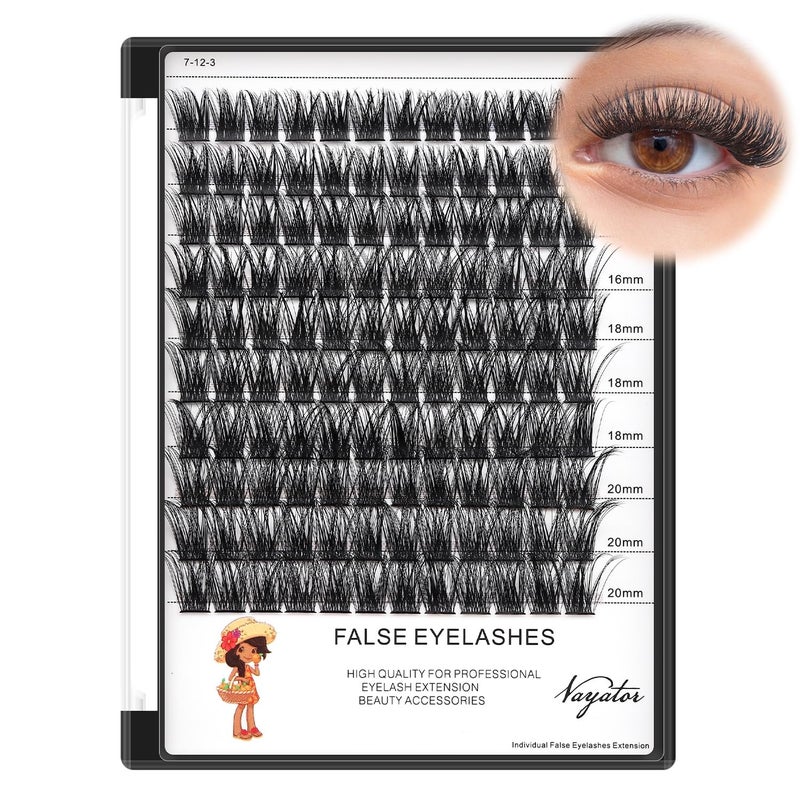VAYATOR Lashes Mixed KitFalse Lashes Lash Bond Seal Kit Multiple styles To Choose 820mm Mix D CurlDD Curl Makeup Cluster Grafting Eyelashes Individual Extension C10121416mm Mixed
