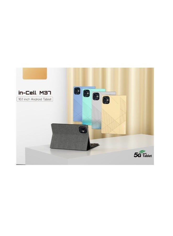 ريبنيو تابلت M37 Android 12 ذاكرة الوصول العشوائي 8 جيجابايت ذاكرة 512 جيجابايت الجيل الخامس 5G ثنائي الشريحة، شاشة 10.1 بوصة كمبيوتر لوحي Incell DIsplay - رمادي - Image 2