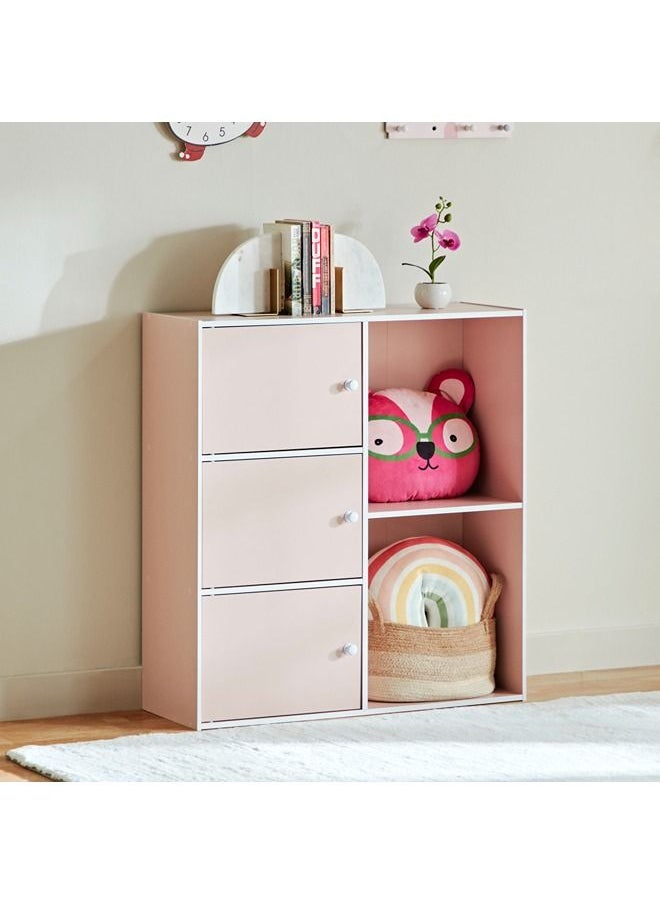 Vanilla Junior 3-Door Storage Unit with 2 Open Shelves 29.8x89x82 cm 