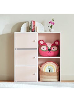 Home Box وحدة تخزين فانيلا جونيور بـ 3 أبواب مع 2 رف مفتوح 29.8x89x82 سم  - Image 2