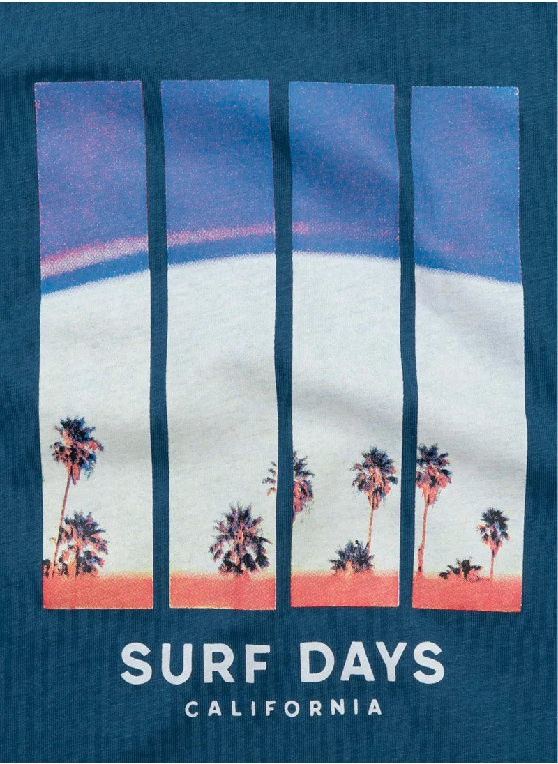 مينوتي Kids Boys Classic T-Shirt With Print