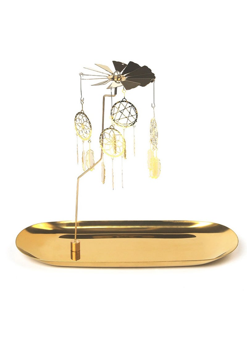 ROMANTIC TIMES Scented Candle Carousel Tray Rotating Candle Holder-Romantic Home And Dinner Candle Holder  - Image 1