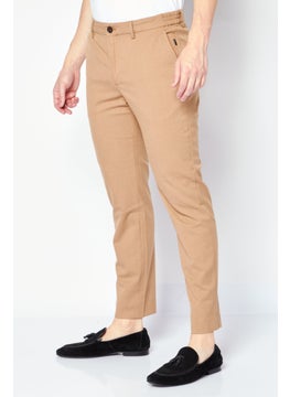 Men Slim Fit Solid Chino Pants, Light Brown - pzsku/ZECFB5B6E9758F987C4D0Z/45/_/1724351120/86d8335a-2286-4bd6-b4d4-b602046fdb3c