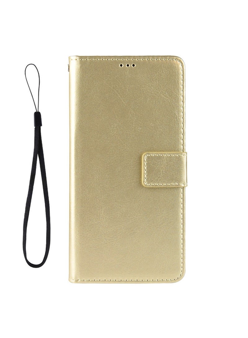 Vivo Y17s 4G Case Cover Soft Quality Leather Flip Folio Wallet With Card Slots Holder Stand Back Cover Drop-Proof Shock-Proof Protective Cell Phone Back Accessories Protection  - Image 1