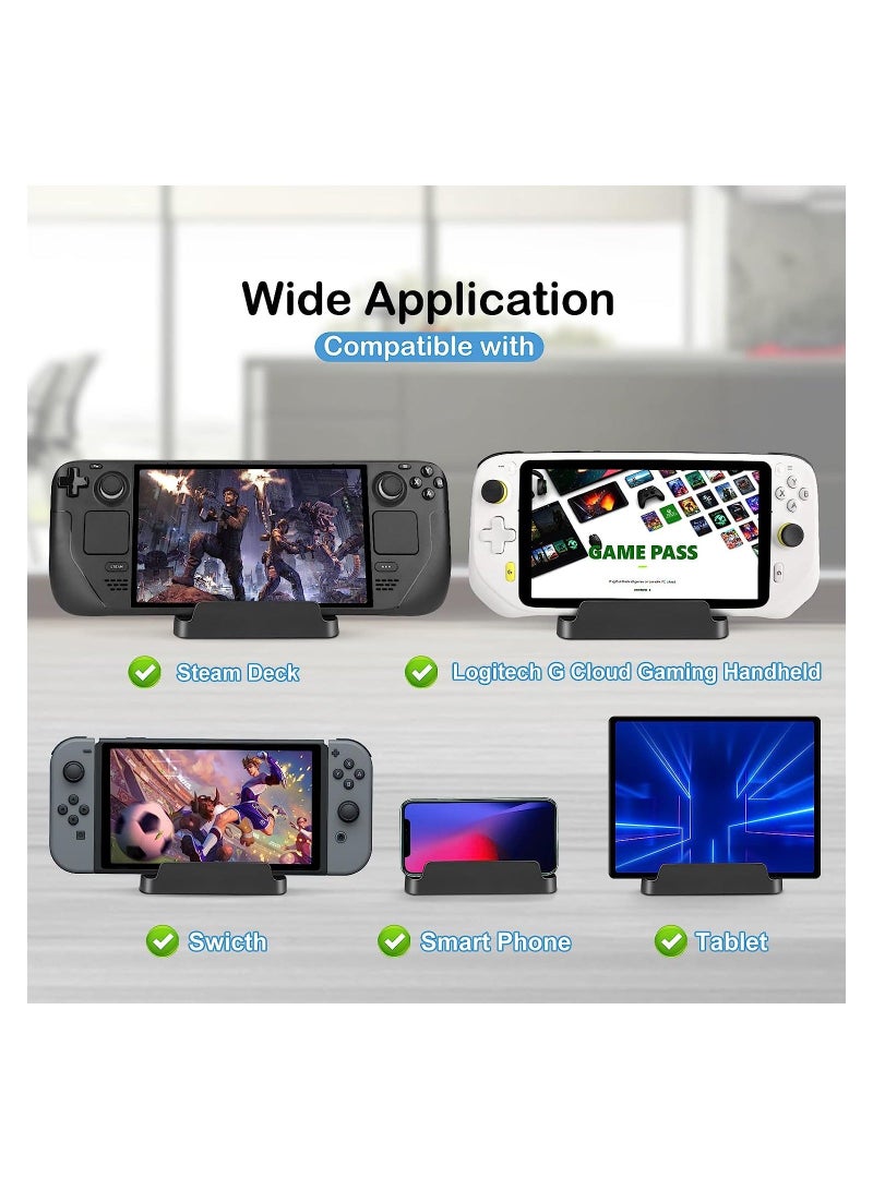 Y&D Stand Base Compatible with Steam Deck ROG Ally Dock, Anti-Slip Adjustable Foldable Holder for Deck/Switch/Tablet - Image 5