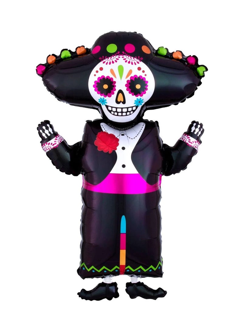 Anagram هيكل عظمي على شكل سوبر 53x86 سم لعيد الموتى