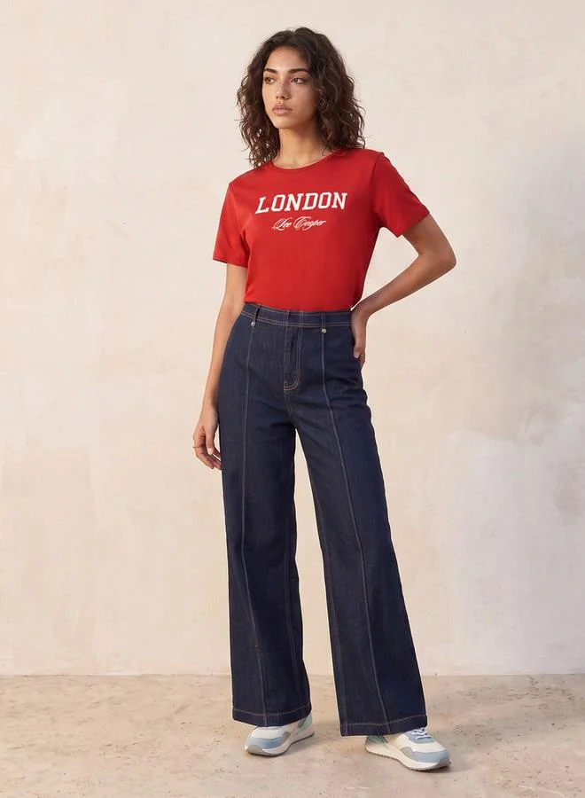 لي كوبر Lee Cooper Relaxed Fit Cotton T-shirt