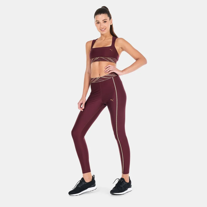 PUMA Women's Mid-Impact Deco Glam Sports Bra