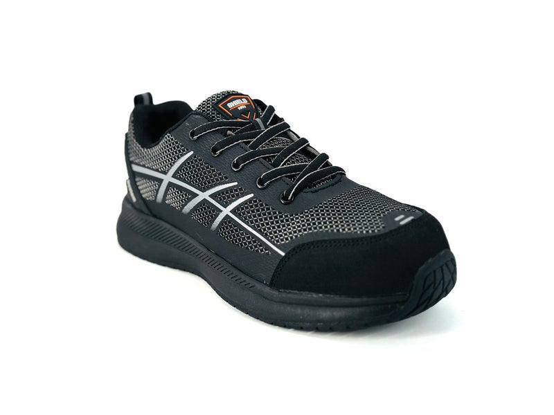 Shield PUNCH CT S1P Men’s Safety Shoes | Composite Toe, Kevlar Plate, ESD, Slip & Oil Resistant, Memory Foam Insole, HRO Rubber Outsole - Image 3