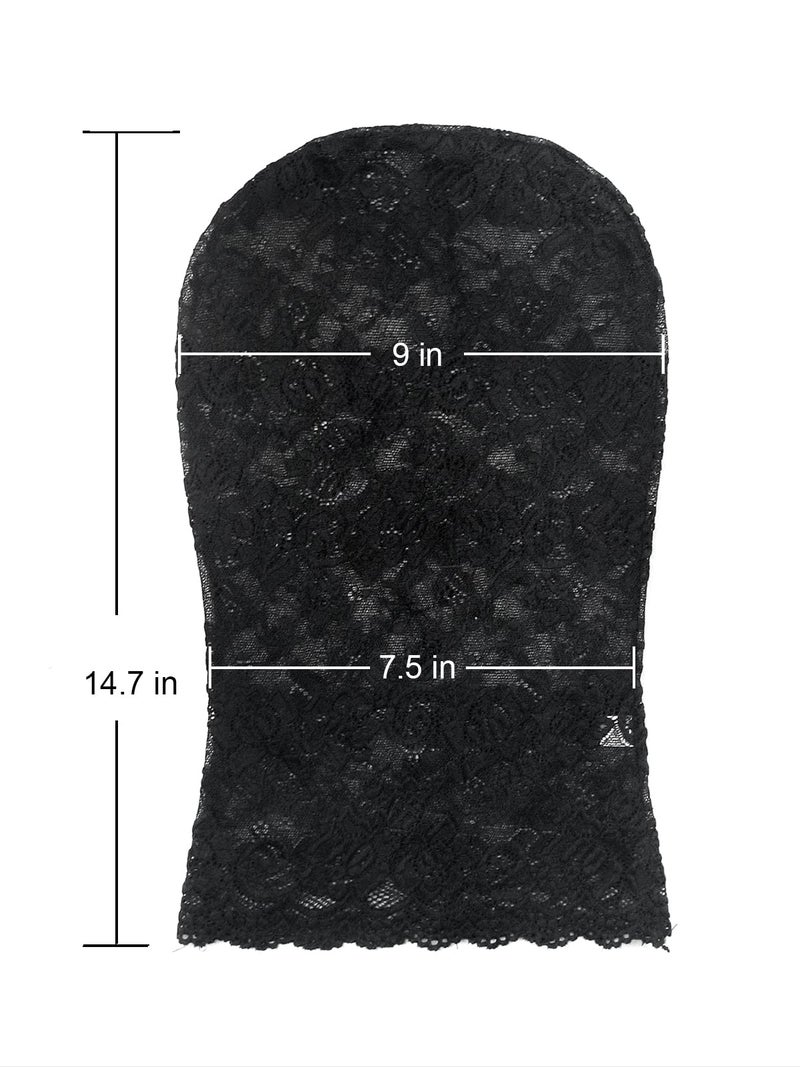 JEGERMIG Lace Hole Full Face Mask Gothic Sexy Halloween Adult Spandex Cloth Cosplay Mask - Image 4