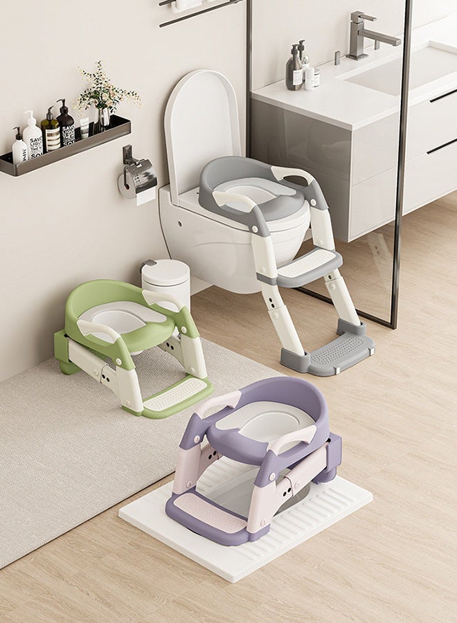 VOGMAX Foldable toilet training seat - Green for Toddler, Potty Training Toilet 2 in 1 Toilet Sea - Image 3